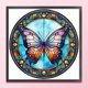 thumbnail image 1 of Cuadros Decorativos Bordado completo 11CT Impreso Stain Glass Cross Stitch Butterfly Kit (ACC-1548) Wdftyju embutido en tela, 1 of 9