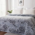 thumbnail image 4 of Your Zone Constellation Polyester Velvet Plush Glow In The Dark Throw Blanket, Twin/Full, 72" X 90", For Kids, 4 of 12