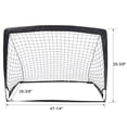 thumbnail image 3 of Leumius 2 Pack Soccer Goal,Pop Up Portable Soccer Nets for Kids Youth Adults,Indoor + Outdoor Soccer Goals for Backyard Games & Soccer Training,4' x 3',Black, 3 of 11