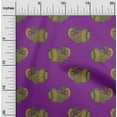 thumbnail image 1 of oneOone Silk Tabby Fabric Fish Block Print Fabric BTY 42 Inch Wide, 1 of 4
