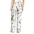 thumbnail image 3 of Pajama Pants Women, Champagne Print Sweatpants Soft Sleep Lounge Pants, Casual PJ Bottoms Pants with Pockets, 3 of 5