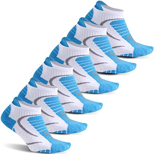 Athletic Running Socks ZEALWOOD Unisex Merino Wool Anti-blister Cushion Hiking Socks,1/3 Pairs 
