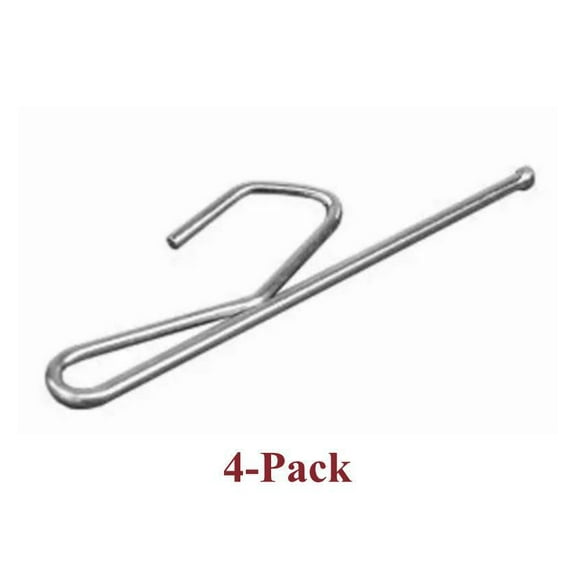 3" SLIP-IN DRAPERY PINS for Pinch Pleat Draperies Single Prong Short Neck 4-Pack