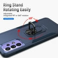 thumbnail image 4 of SaniMore for Samsung Galaxy A73 5G Magnetic Case with Wireless Charging, Rugged PC & TPU Bumpers Cover with Car Mount & 360° Rotatable Ring Kickstand Military Grade Drop Protective Shell, Blue, 4 of 9