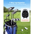 thumbnail image 2 of VEVOR Golf Cart Bag, 7 Way Top Divider Organizer, Club Stand Bag with Full-length Divider, Handles, Dual Support Legs, Storage Pockets, Dual Shoulder Straps, Rain Hood, Lightweight for Men and Women, 2 of 9