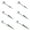 Silver, variant on 3 Pairs/Set Stainless Steel Stud Earrings Spike Cartilage Tragus Helix Piercings-3 Pairs-Silver