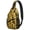 Black-27, variant on Indian Tribal Paisley Sling Bag - Retro Vintage Pattern Chest Bag - Comfortable for Travel, Biking, Hiking