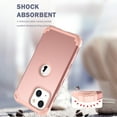 thumbnail image 5 of Dteck Case for Apple iPhone 13 mini 5.4-inch,Shockproof Rubber Case 3-Layer Protection Armor Hybrid Hard Phone Back Cover for iPhone 13 mini,Rosegold, 5 of 6