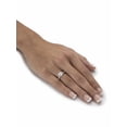 thumbnail image 3 of PalmBeach Jewelry Created White Sapphire Engagement Ring in Platinum-Plated Sterling Silver, 3 of 5