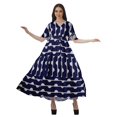 thumbnail image 4 of Moomaya Tunique à Manches Courtes Robes de Cocktail pour Femmes Robe en Coton Slub Imprimée, 4 of 4