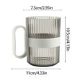 thumbnail image 3 of Mouthwash Cup, Transparent Plastic Rinsing Cup, With Handle, For Couples Children, Dental Jar, High Aesthetics, Multipurpose Oral Hygiene Cup, 3 of 6