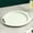 Green, variant on Todaioua Oval Steak Plates with Handles Plastic Heat-Resistant Drop-Proof Restaurant Style Dinnerware for Home Kitchen Serving Grill Oven Safe Dishes