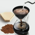 thumbnail image 2 of S SERENABLE 2x Foldable Silicone Coffee Dripper Coffee Cups with Rings for Camping RV Black, 2 of 9