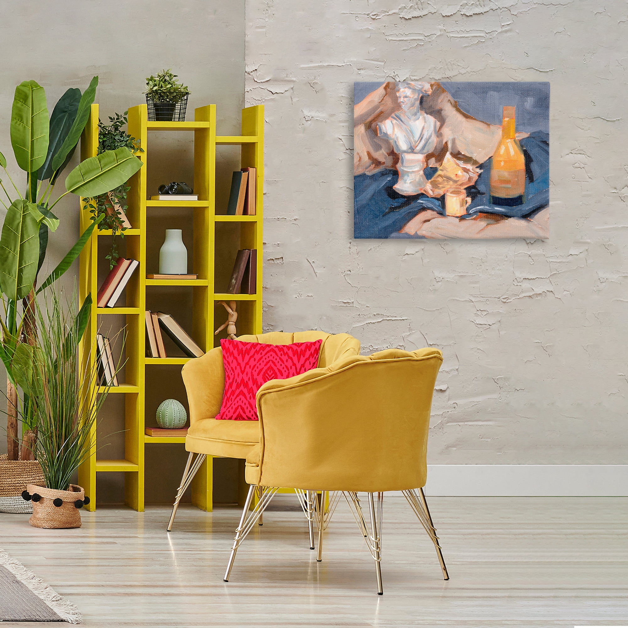 Stupell Industries Still Life on Blanket History & Language Painting Wrapped Canvas Art Print Wall Art, 30 x 24