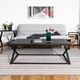 thumbnail image 1 of FurnitureR Morden Cross Legs Coffee Table, 1 of 9