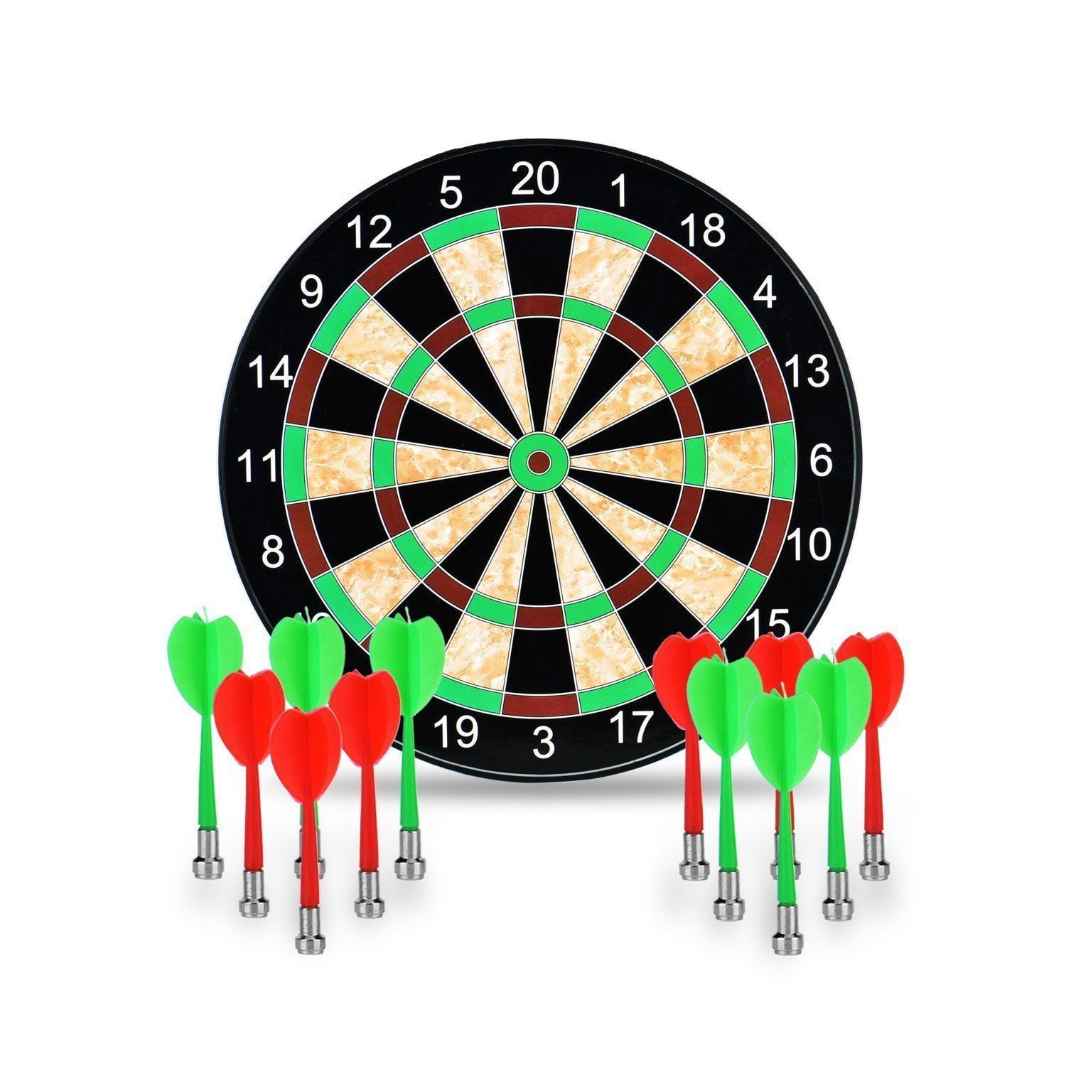 17'' Magnetic Dartboard Set, Dart Board with 12 Magnet Darts for Kids and Adults, Gift for Game Room, Office, Man Cave... by
