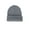 Grey, variant on Xinyolin Men Women Solid Color Warm Woolen Knitted Cap Fluorescent Cuffed Beanie Hat