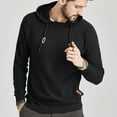 thumbnail image 4 of Kiplyki Mens Plus Size Pullover Wholesal Hooded Sweatshirt Long Sleeve Solid Knitted Hoodie Pullover Sweater, 4 of 6