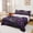 Black Purple C, variant on Feelyou Gothic Skull K Letter Bed Sheets for Women Girls, Romantic Rose Floral Full Size Sheets, Purple, 4pcs, 1 Flat Sheet, 1 Fitted Sheet and 2 Pillowcases