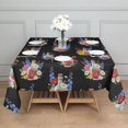 thumbnail image 3 of Pioneer Flower Floral Print Pattern Square Tablecloth, Waterproof Wipeable Spillproof Washable Table Cover for Home Kitchen Party Decor, 42"x42", 3 of 6