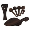thumbnail image 2 of lionlar Chin Rests + Tailpiece + Endpin + Tuner Pegs Wooden Accessory Set for 4/4 Violin, 2 of 6