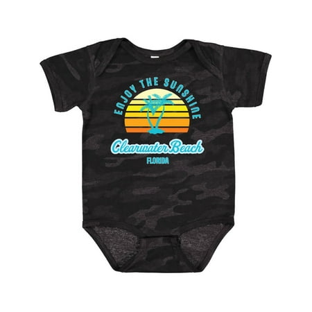 

Inktastic Summer Enjoy the Sunshine Clearwater Beach Florida in Blue Gift Baby Boy or Baby Girl Bodysuit