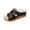 Black, variant on Clearence Women’s Slope Heel Sandals Beach Casual Footwear with Hollow Diamond Cutouts Thick Non-Slip Sole Lightweight Cushioning Slides