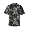 thumbnail image 3 of Daiia Rose Flowers Hawaiian Shirt for Men Gentle Cotton Regular Short Sleeve Casual-XX-Large, 3 of 9