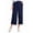 Blue, variant on Charter Club Womens Cropped Wide-Leg Pants Intrepid Blue XL