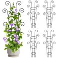 thumbnail image 1 of Trepador para plantas QIAOKAIYAN, 76 cm de alto, metálico, paquete de 4, resistente al óxido, 1 of 7