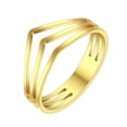 thumbnail image 4 of Handcrafted Steel Band Heart Ring Hollow Design Ring Perfect Gift For Men Women, 4 of 5
