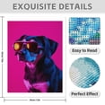 thumbnail image 3 of Diamond Art Kits for Adults - 5d Dog Sunglasses Neon Portrait Diamond Painting for Adults, Diamond Art for Adults Beginners, Diamond Painting Kits for Adults for Home Wall Decor, 3 of 7