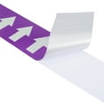 thumbnail image 4 of Uxcell Flow Arrow Tape, Polyethylene Pipe Marking Sticker, 2 inch x 33 ft, Purple/White, 4 of 5