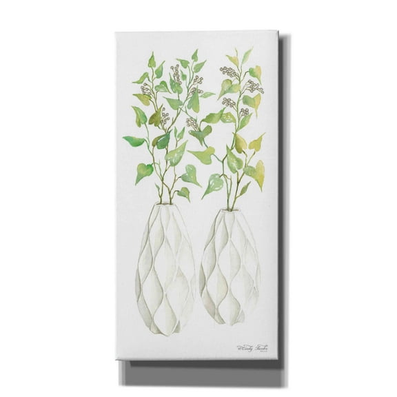 Epic Graffiti 'Geometric Vase II' by Cindy Jacobs, Canvas Wall Art, 30"x60"