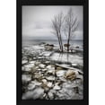 thumbnail image 2 of Vedran Vidak 13x18 Black Modern Wood Framed Wall Art Titled - Frozen Lake, 2 of 6