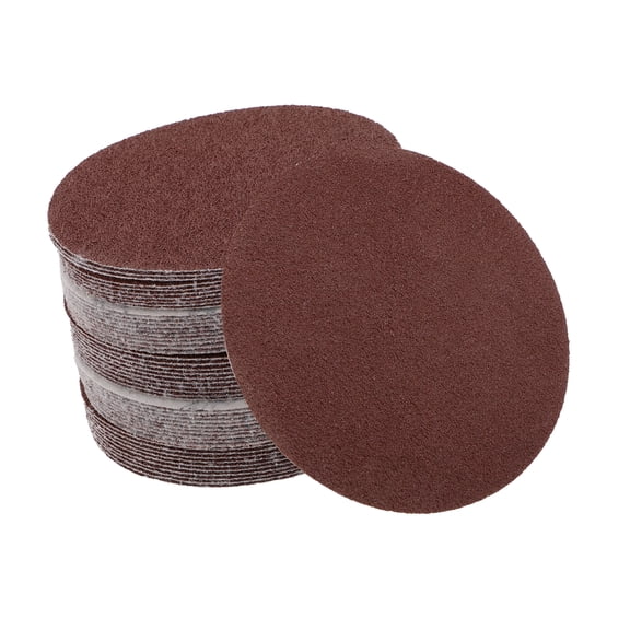 Unique Bargains Sanding Discs Round Hook and Loop Sandpaper Automotive Repair Durability 4inch 40Grit 50 Pcs Red