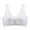 White, variant on VerPetridure Wireless Bras for Women Women Bras Plus Size Front Buckle Lace Comfortable Breathable Anti-exhaust Base Solid Non-Steel Ring Back Underwear