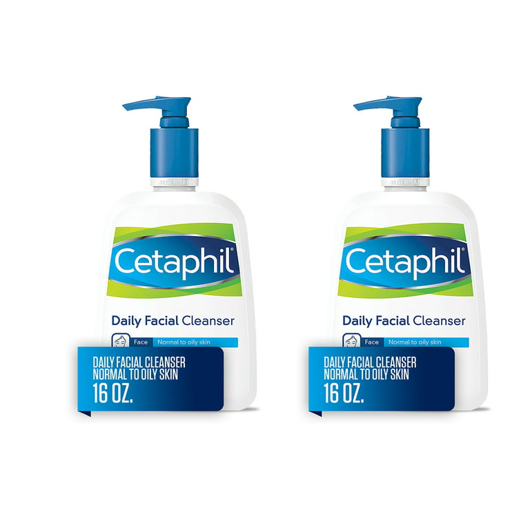 Cetaphil Daily Facial Cleanser Lotion for Combination to Oily, Sensitive  Skin, 16 oz
