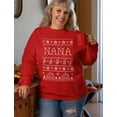 thumbnail image 4 of Tstars Festive Nana Christmas Sweatshirt for Women, Grandma Holiday Sweater Style, 4 of 6