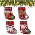 thumbnail image 5 of Calcetín de Navidad 4PCS Calcetines de Navidad Medias de Navidad Bota de Navidad Medias colgantes Calcetines Calcetín de Navidad Bolsa de regalo de Navidad Calcetín de Navidad Bolsa de, 5 of 5