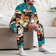 thumbnail image 7 of Sikiie I Love Sushi Mens Pajama Set, Soft Warm Long Sleeve Sleepwear, Cozy Button-Down Pjs for Men-Large, 7 of 7
