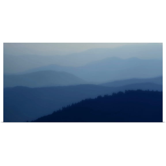 Great BIG Canvas | Rolled Danny Head Poster Print entitled Blue Layers