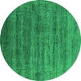 thumbnail image 1 of Ahgly Company Indoor Round Oriental Green Industrial Area Rugs, 4' Round, 1 of 4