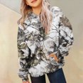 thumbnail image 6 of Staki Girl's Camo Hoodies Long Sleeve Hooded Sweatshirts Camouflage Pullover Tops 2-12Y(Light Gray,3-4 Years), 6 of 6