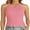 Pink, variant on Womens Crop Tops 2024 Cute Crew Neck Knit Ribbed Summer Tank Top Trendy Sexy Sleeveless Basic Shirt