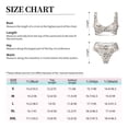 thumbnail image 6 of Wukai Puppy Women's Bikini Set Two Piece,wimsuit High Waisted V Neck Twist Front Adjustable Spaghetti Straps Bathing Suit-XX-Large, 6 of 7