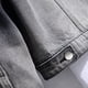 thumbnail image 5 of Chaqueta de mezclilla de manga larga con degradado de cobertura casual para hombre con bolsillos y cierre de botón Pompotops oipoqjl37605, 5 of 9