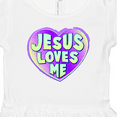 thumbnail image 4 of Inktastic Jesus Loves Me Girls Toddler Dress, 4 of 5