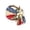 01_Artificial Flower Wreath 40cm, variant on 4th of July Wreath 8in Acrylic Heart for Front Door, Red White Blue, Window Wall Patio Decor, Memorial Day Flag Day Veterans Day by Xuniizn