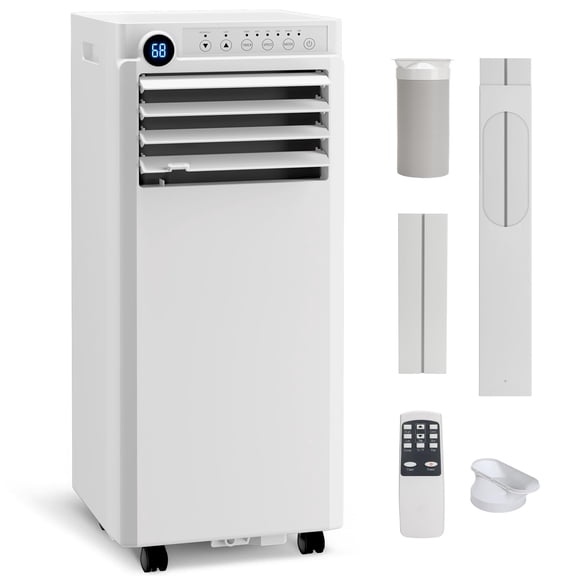 GIMMYFIVE 10000 BTU Portable Air Conditioner up to 450 Sq.ft, 3-in-1 AC Unit with Dehumidifier & Fan, Sleep Mode, Remote Control